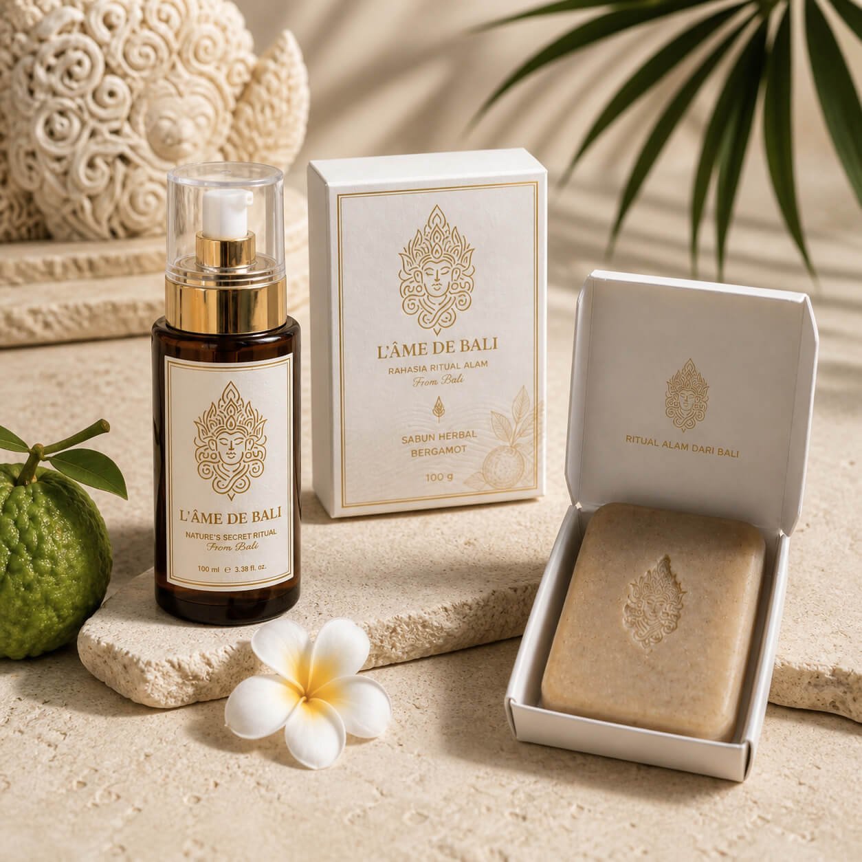Paket oleh-oleh Bali sabun dan minyak herbal L'Âme de Bali