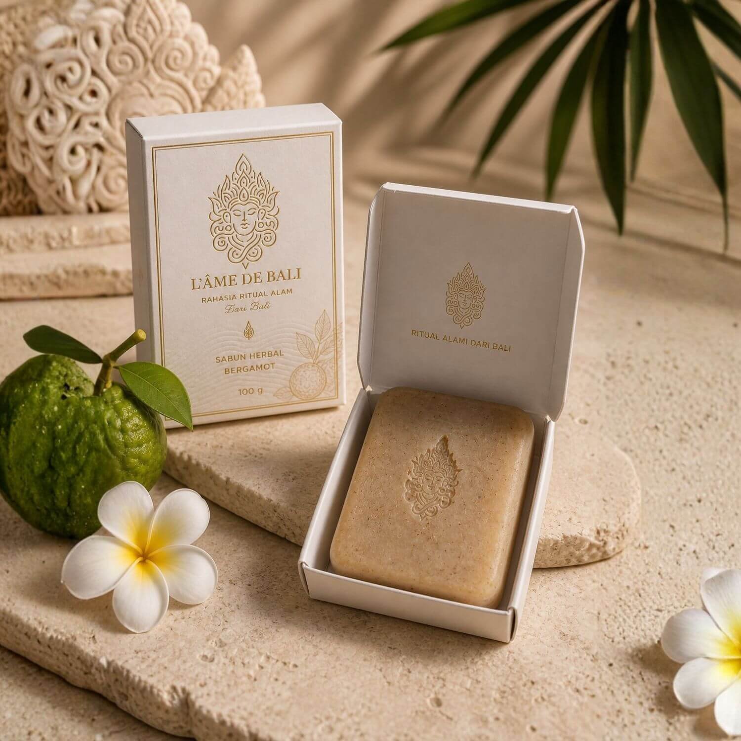 Sabun herbal Bali L'Âme de Bali untuk kulit kering